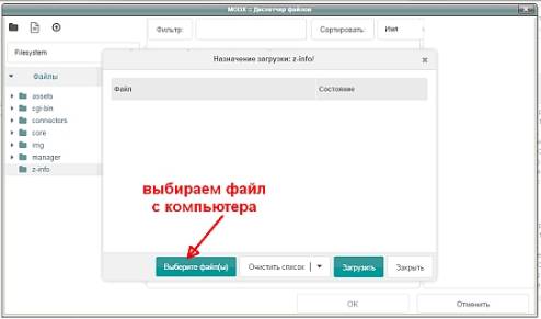 загрузка файла со своего компьютера на сайт с MODX