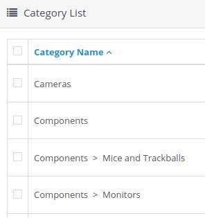 Список категорий в OpenCart
