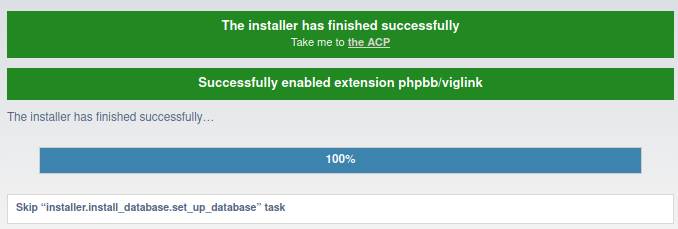 процесс установки phpBB на хостинг