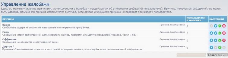 Управление жалобами в phpBB